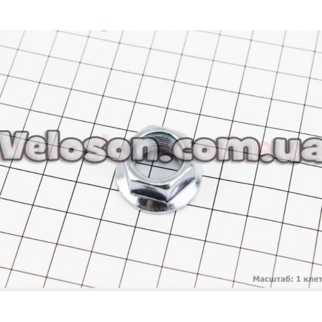 Гайка колеса BMX M14, хром Китай