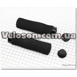 Ручки руля 130мм с зажимом Lock-On, неопреновые, черные Foam F-157 FB ONE