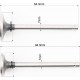 Клапани впускний (H-94,3/ D-35,5/ d-7), випускний (H-94,3/ D-29/ d-7) к-кт 2шт 186F Viper