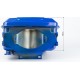 Бак паливний R195NM, 280x240x165мм, потайна горловина, отвір під шланг паливний, синій Китай