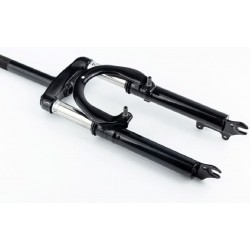 Вилка 20" амортизационная, с резьбой 1" (25,4мм) V/Disk-brake, чёрная