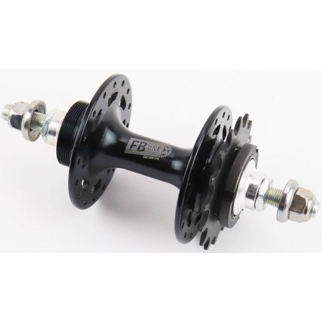 Втулка задня FIX 32 спиці зірка 16Т різьба Flip-Flop, 2 пром-підшипники  чорна