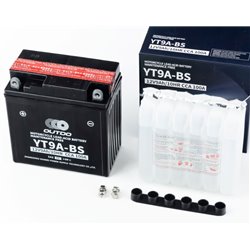 Аккумулятор 12V9Ah YT9A-BS кислотный (L135*W75*H137мм) "МОТО" OUTDO