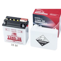 Аккумулятор 12V9Ah 12N9-3B кислотный (L135*W75*H137мм) "МОТО" OUTDO