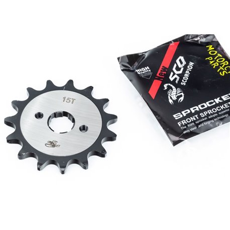 Звезда передняя CG/CB-520H-15T (шлиц 4мм) "калёная" Loncin LX200GY-3 Scorpion