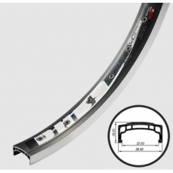 Weinmann Триал, 26", 36спиц, Двойной, пистонированный, черный с проточкой, ширина: 39мм, высота: 18мм