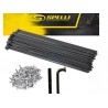 Спицы велосипедные Spelli SLE BLK-288 черная 100 шт с ниппелем