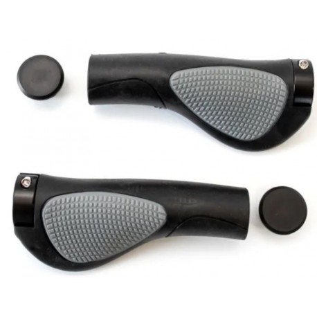 Грипсы эргономичные L127мм BRAVVOS FL-430 с алюм. черным замком черные