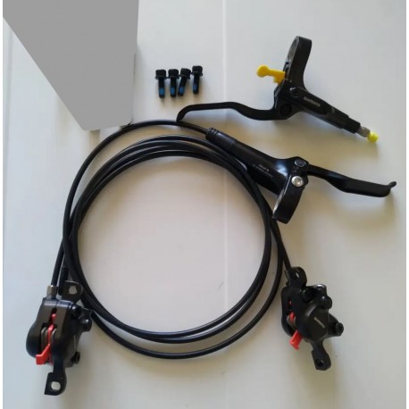 Тормоз Shimano MT200 гидравлический дисковый полный комплект передний и задний