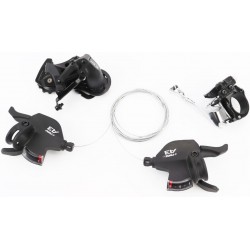 Комплект перемикання (групсет) 3x8 швидкостей, чорні A3 L-TWOO