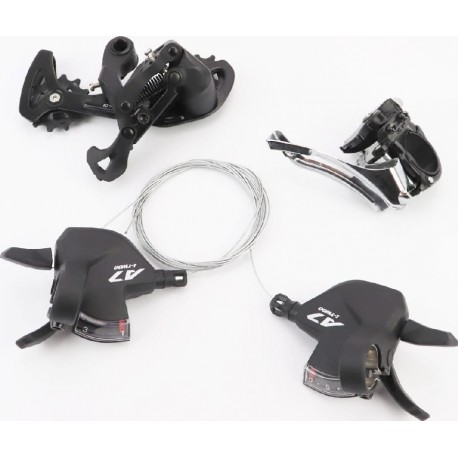 Комплект переключения L-TWOO A7 (групсет) 3x10 скоростей, чёрные