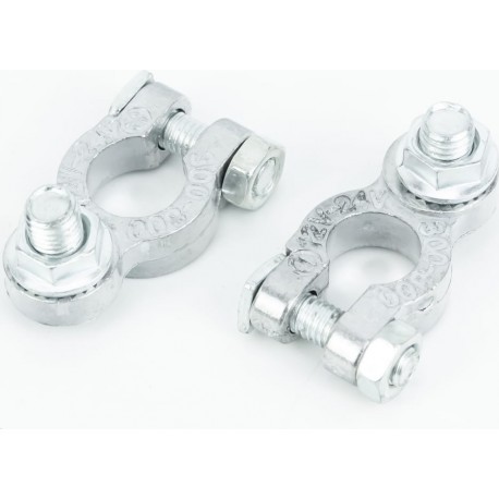 Клеми на акумулятор (пара+d-17,5мм та-d-16мм), алюміній Китай