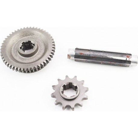 Редуктор фрезы R175/180N/190N/195N-Вал первичный+звезда Z-12+Шестерня Z-49 101-2 Китай