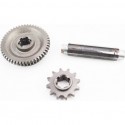 Редуктор фрезы R175/180N/190N/195N-Вал первичный+звезда Z-12+Шестерня Z-49 101-2 Китай