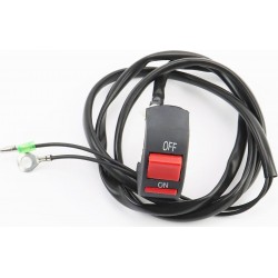 Кнопка остановки двигателя c проводом на руль, два провода 168F/170F/173F/177F/182F/188F/190F Тип 5 Китай