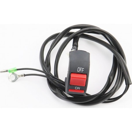 Кнопка остановки двигателя c проводом на руль, два провода 168F/170F/173F/177F/182F/188F/190F Тип 5 Китай