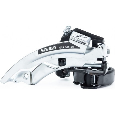 Перекидка цепи передняя с универсальной тягой, крепл. 31,8/34,9мм, под звезду 42T, FD-SR310 SUNRUN