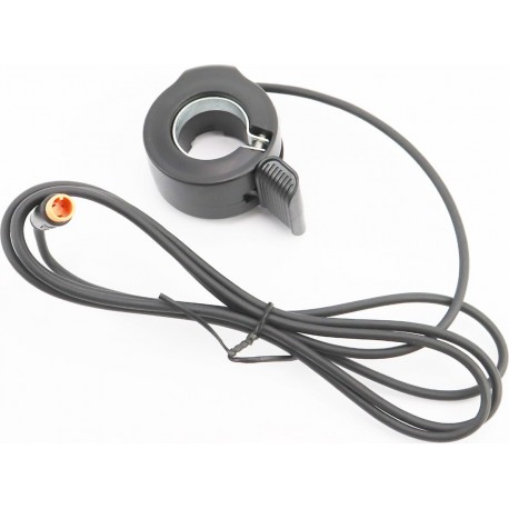 Ручка газа (акселератор), 3 контакта, чёрная (электровелосипед) Китай