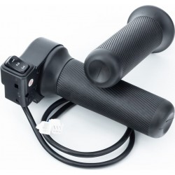 Ручка газа (акселератор)+грипсы, чёрные E-BIKE CR-1/CR-2 Китай