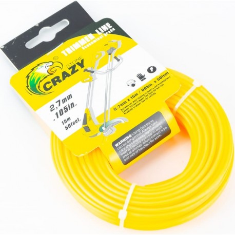 Леска, d-2,7мм 15м "круг" (разные цвета) Китай