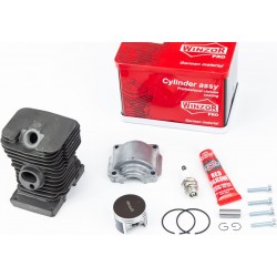 Цилиндр, к-кт (цпг) MS-180 38мм (палец 10мм), графитофый + поддон + свеча + герметик коробка, PRO SERIA WINZOR