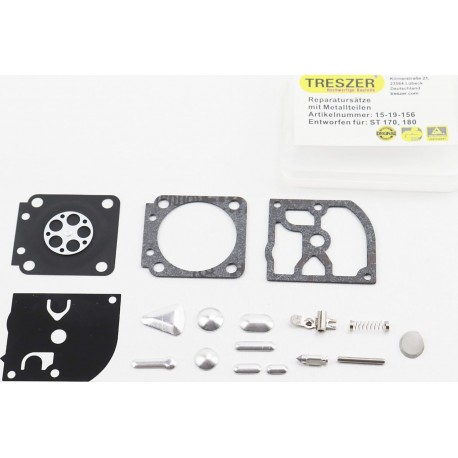 Ремонтный комплект карбюратора MS-170/180, 17 деталей тип 1 TRESZER