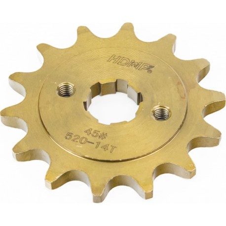 Звезда передняя CG/CB-520H-14T (шлиц 4мм) GOLD Loncin LX200GY-3 HDMP