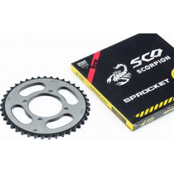 Зірка задня RS125-428-41T-d-64/ 4отв.*80мм "гартована" Loncin- JL200-10/Yamaha YBR125 Scorpion