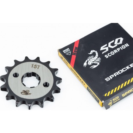 Звезда передняя CG/CB-428H-15T (под шлиц 5мм) "калёная" Loncin JL200-68A/LIFAN Scorpion