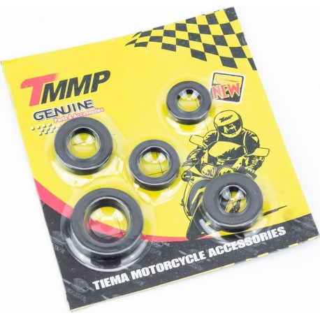 Сальники к-кт 5шт (12x22x5/ 14x28x7/ 16x24x7/ 16x28x7/ 20x34x7) двигателя, CB-200cc TMMP