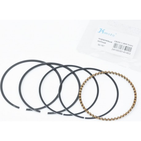 Кольца поршневые СВ250cc 65,5мм STD (толщина-0,8мм) K moto