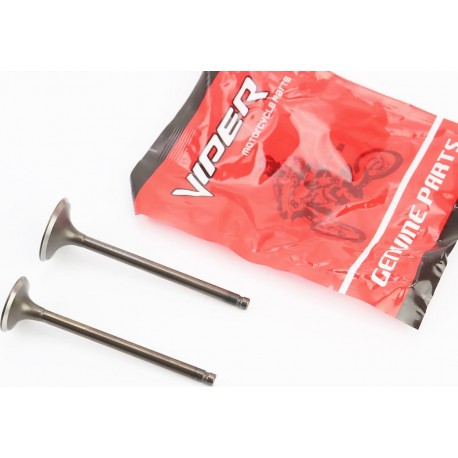 Клапана выпускной (H-90/ D-25), впускной (H-91/ D-30) к-кт 2шт CB-125/150cc GX-Viper