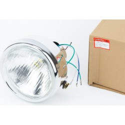 Фара передняя, хром ALPHA круглая, D-150мм GX-Viper