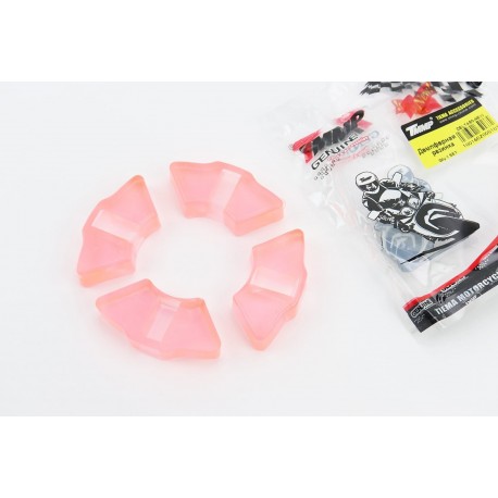 Демпферна резина заднього колеса (к-кт 4шт) "силікон, червоний" TMMP