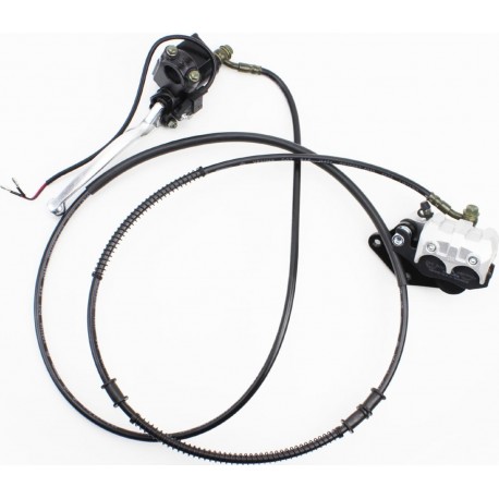 Тормозная система задняя дисковая в сборе (армированный шланг) Китай