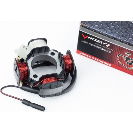 Статор магнето (генератора) Suzuki AD50 (4 катушки разъем "мама 2+1") Viper