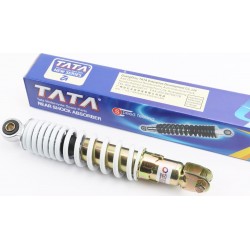 Амортизатор задний GY6/Yamaha-270мм*D-52мм (втулка 10мм / вилка 8мм) регулир., белый TATA