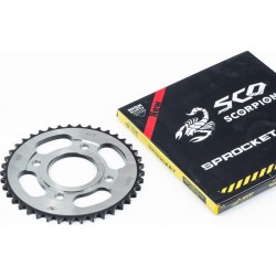 Зірка задня WY125-428-41T-d-58/ 4отв.*90мм "гартована" (ZS125J спиці) Scorpion