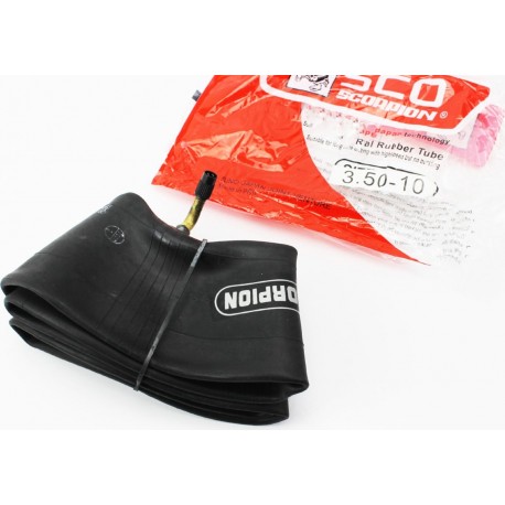 Камера 3,50-10 с кривым ниппелем Scorpion