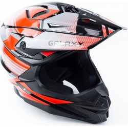 Шлем кроссовый (стандарт DOT) GLX-803 L (59-60см), чёрно-красный GALAXY