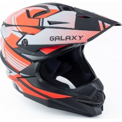 Шлем кроссовый (стандарт DOT) GLX-803 S (55-56см), чёрно-красный мат GALAXY