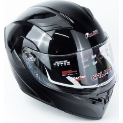 Шлем модуляр с откидным подбородком, выдвижные очки GLX-902 S (55-56см), чёрный GALAXY