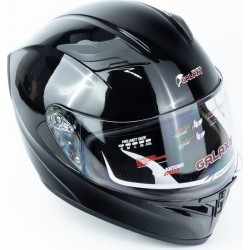 Шлем интеграл, выдвижные очки GLX-316 L (59-60см), чёрный GALAXY