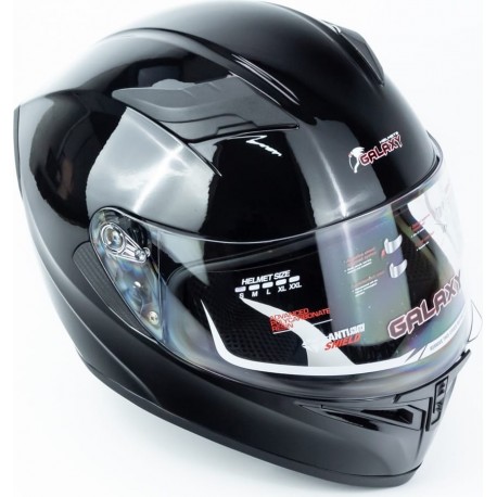 Шлем интеграл, выдвижные очки GLX-316 S (55-56см), чёрный GALAXY