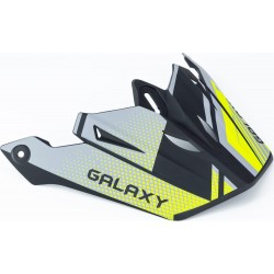 Козырёк шлема кроссового GLX-803, чёрно-салатовый мат GALAXY