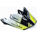 Козирок шолома кросового GLX-803, чорно-салатовий GALAXY