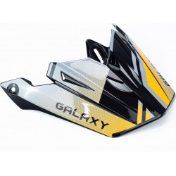 Козирок шолома кросового GLX-803, чорно-помаранчевий GALAXY