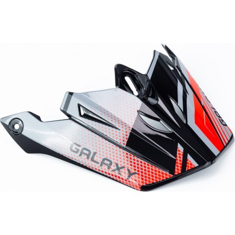 Козырёк шлема кроссового GLX-803, чёрно-красный GALAXY