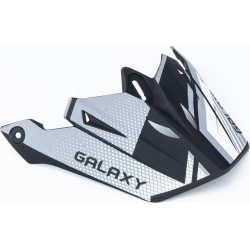 Козырёк шлема кроссового GLX-803, чёрно-белый мат GALAXY