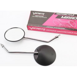 Дзеркала к-кт круглі, чорні "Delta", М8 Viper